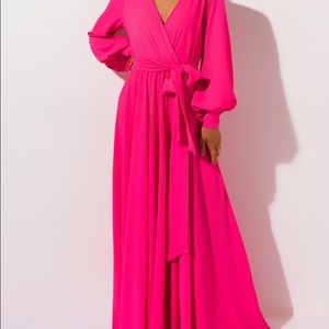 Neon pink maxi
